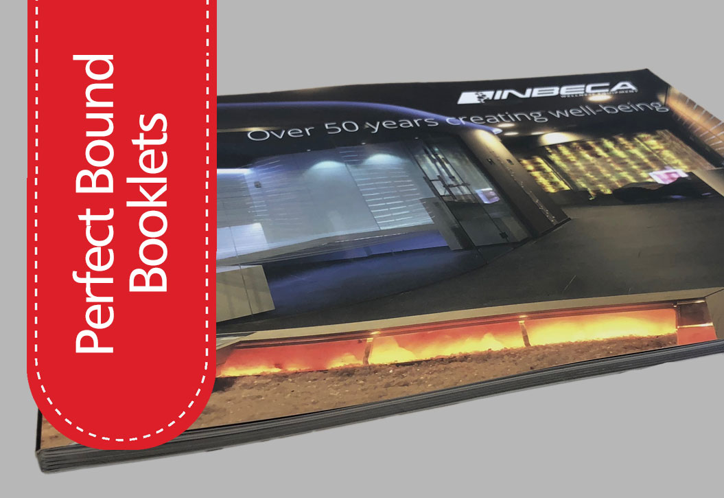 Perfect bound brochure printing