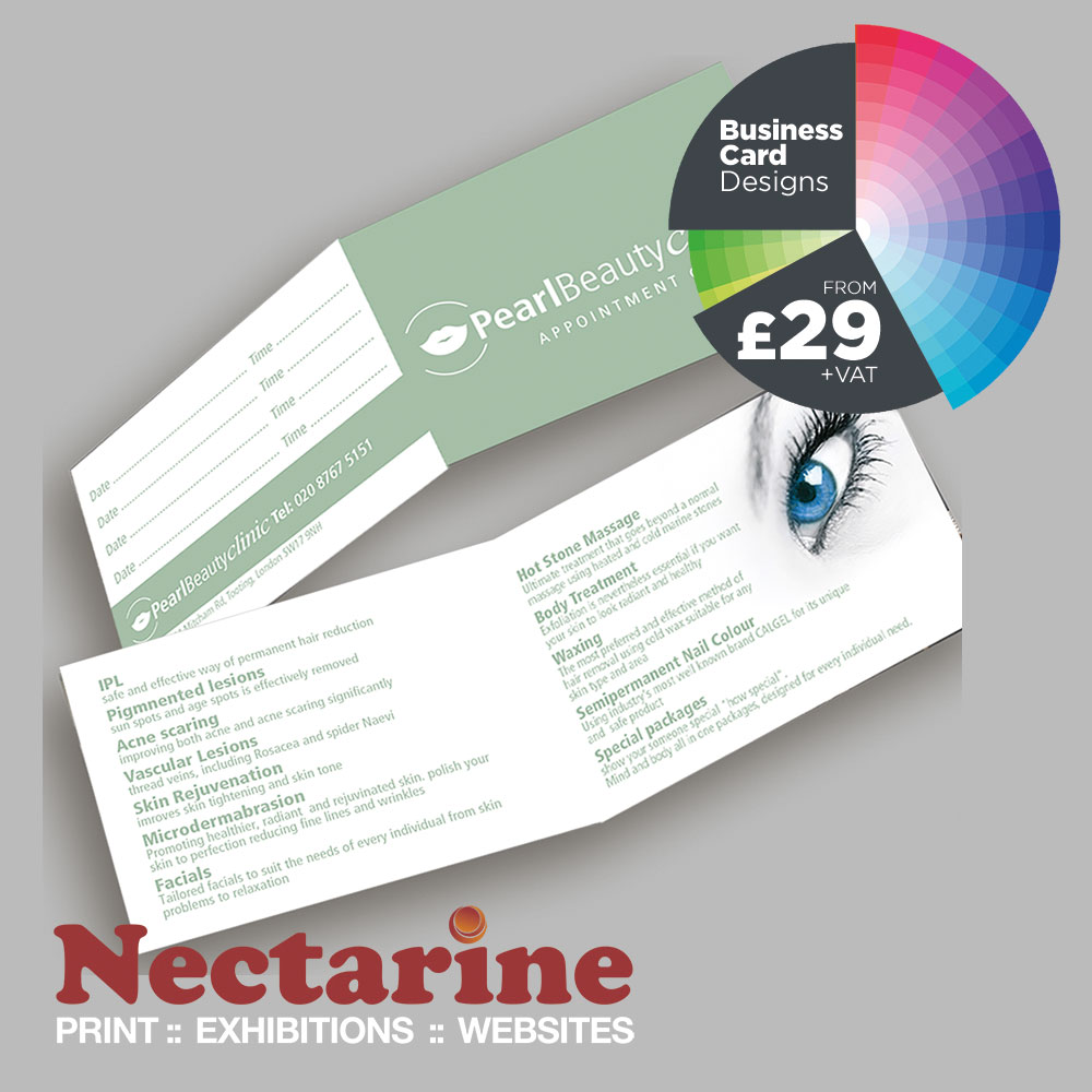 folded business cards printing