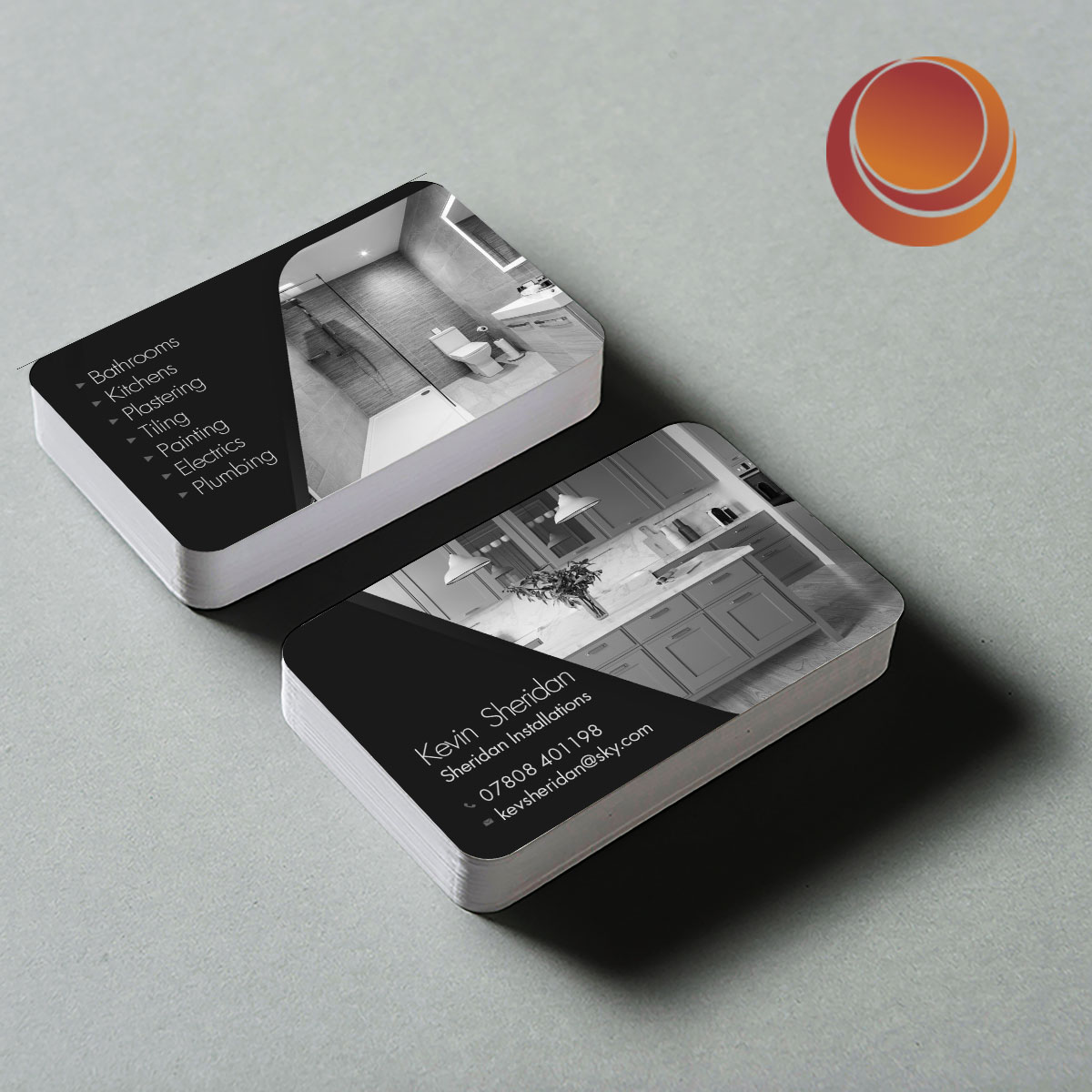 Tiler Business Card In Plastering Business Cards Templates