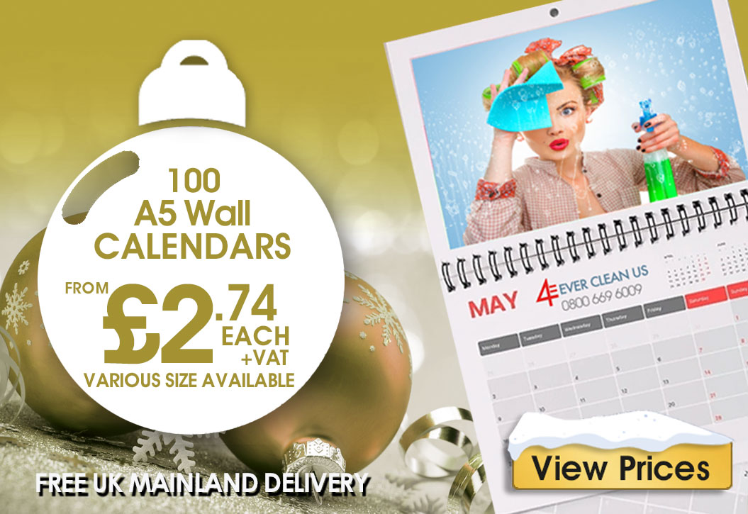 Christmas wall calendar Printing London