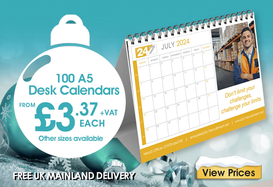 Christmas desk calendar Printing London