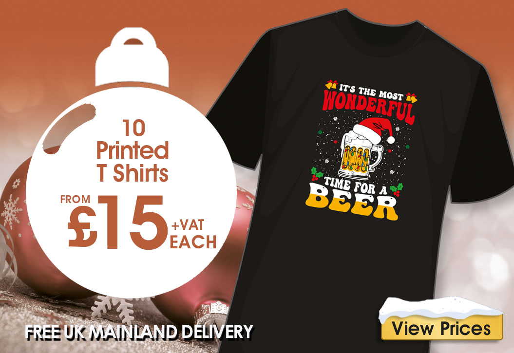 Christmas t shirt Printing London