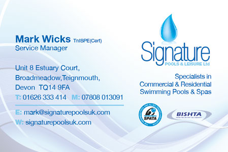 Signature Pools Business Cards