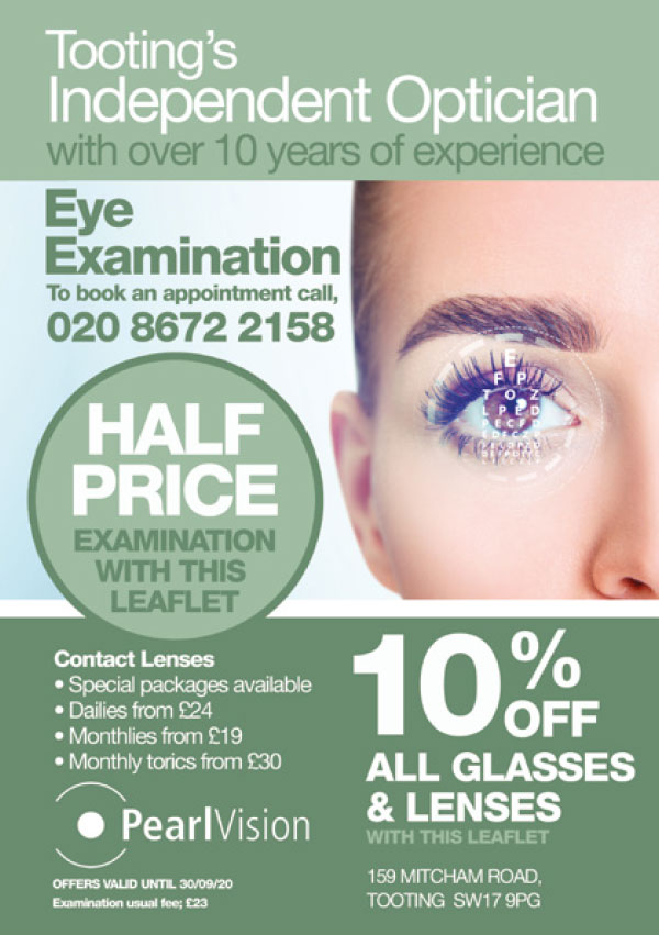 Optician Leaflet Printing and Design