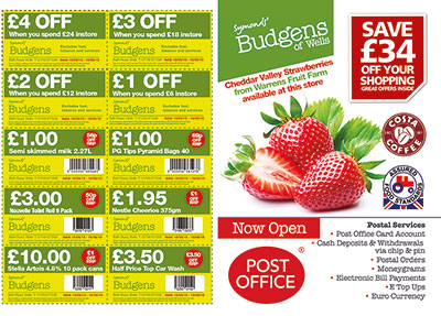 Budgens Folded Leaflet