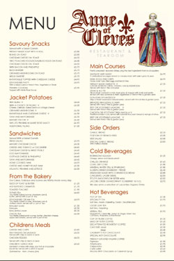 A3 Restaurant Menus