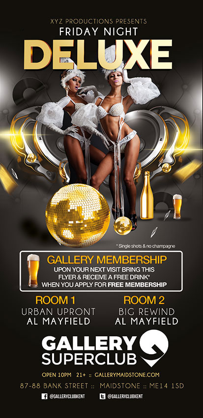 DL Nightclub & Restuarant Flyers Printing and Design