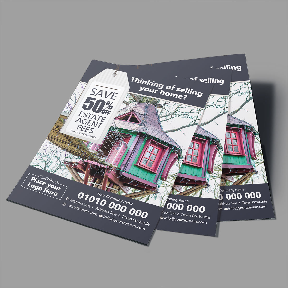 Estate Agent leaflet Printing