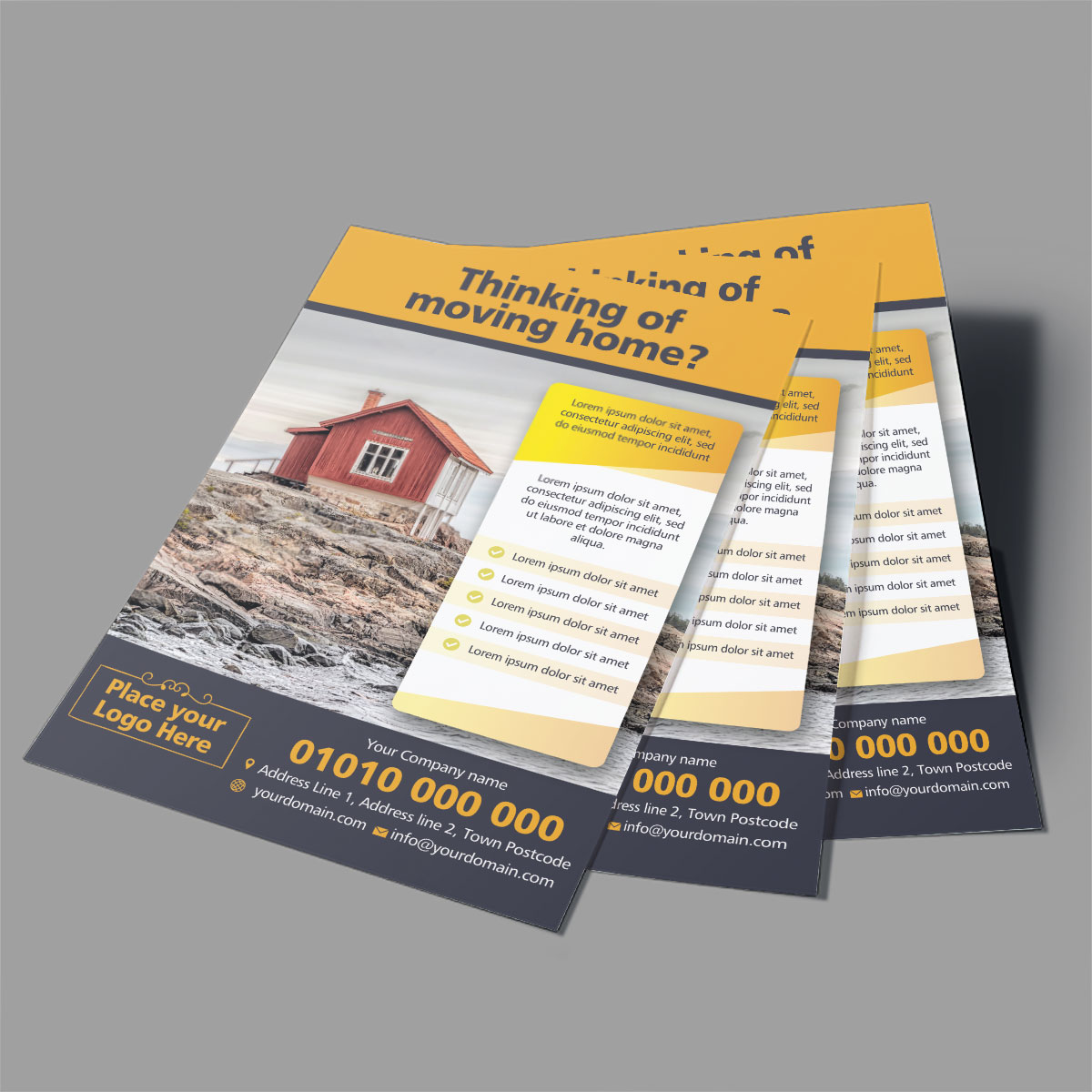 Estate Agent leaflet Printing