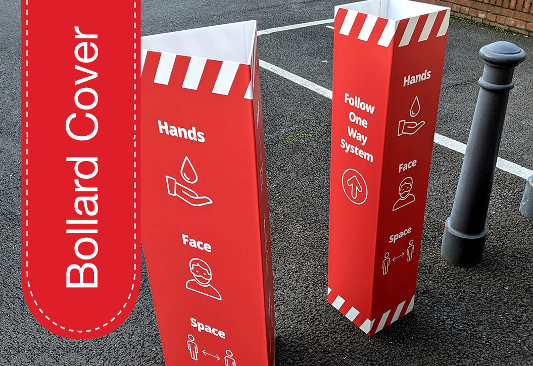 hotel Bollard covers printing Looe