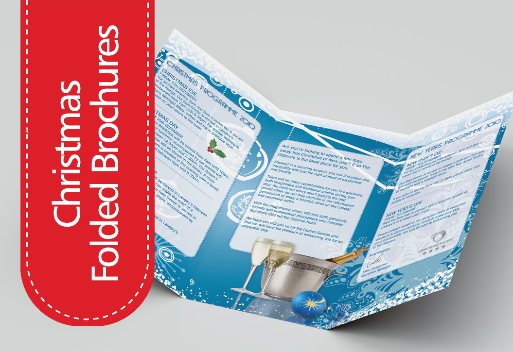 Hotel Christmas Brochures printing Worthing