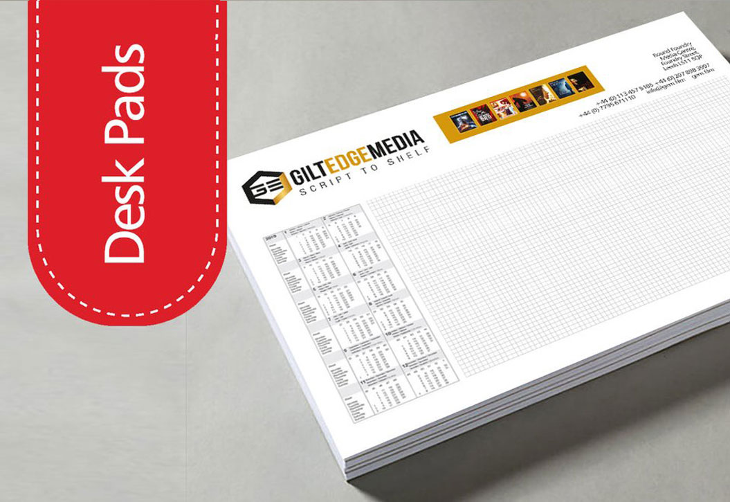 hotel desk pad printing Bude