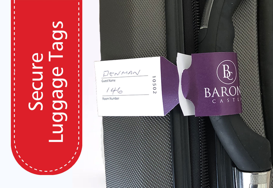 Hotel Luggage Tags printing Lyme Regis