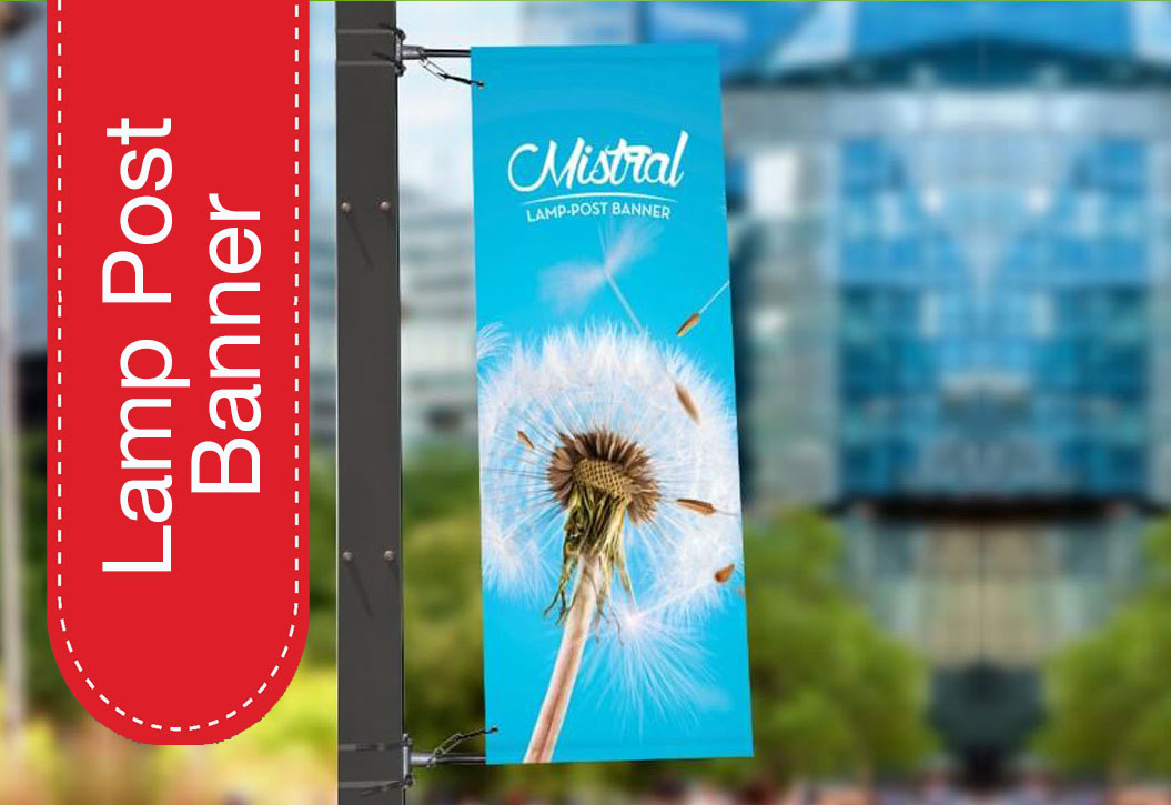 hotel Lamp Post Banner printing Stratford