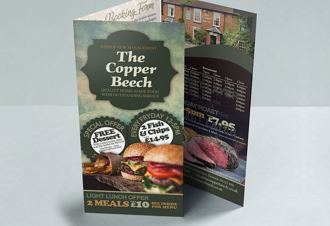 Folded Leaflet Printing and design London