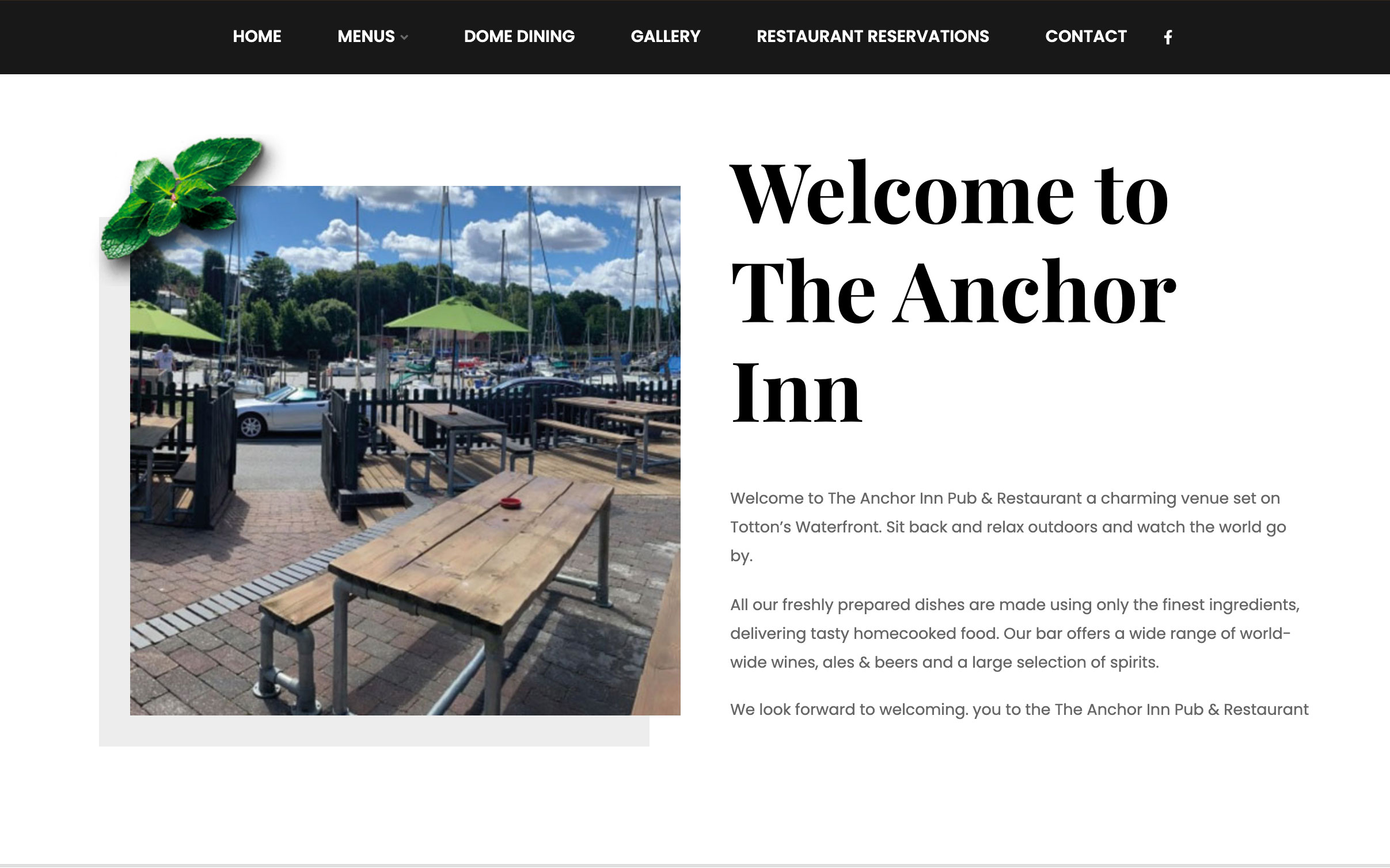 pub restaurant
																									Website Design