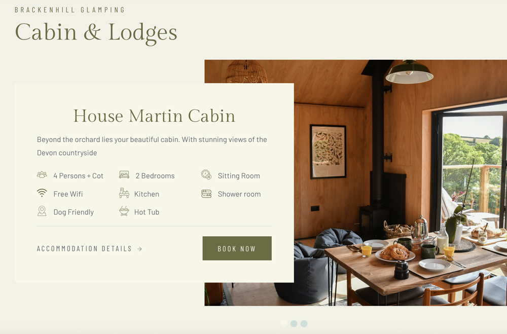 Glamping Website Designer