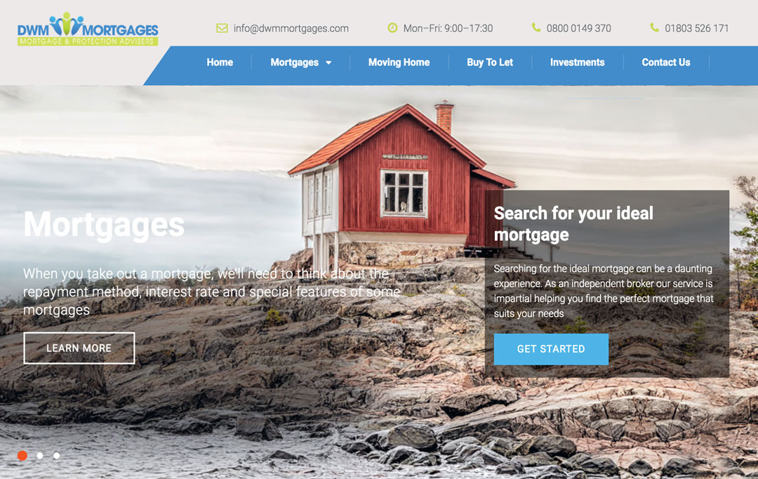 Mortgage Adviser Website Design