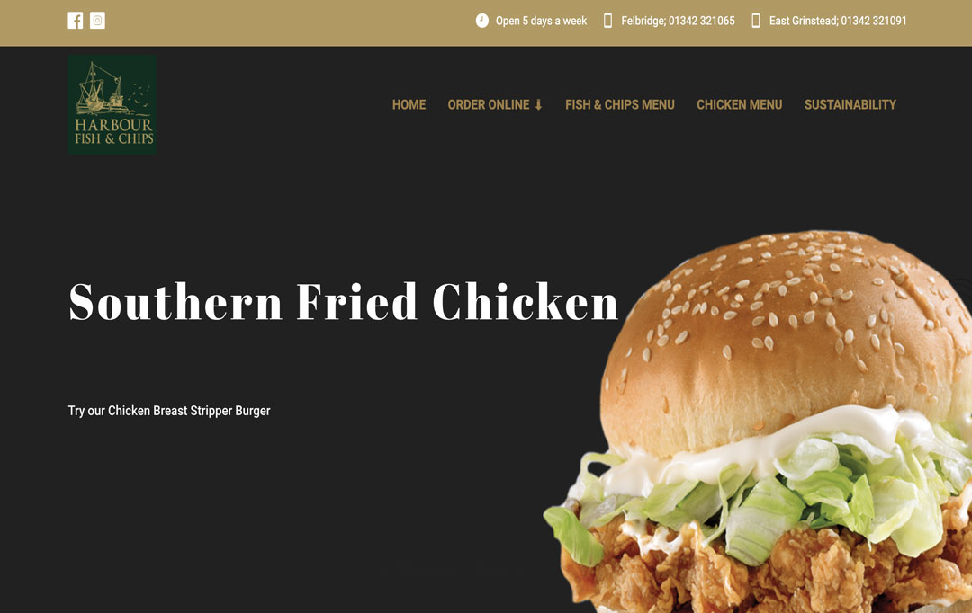 Fish and Chips Website Design