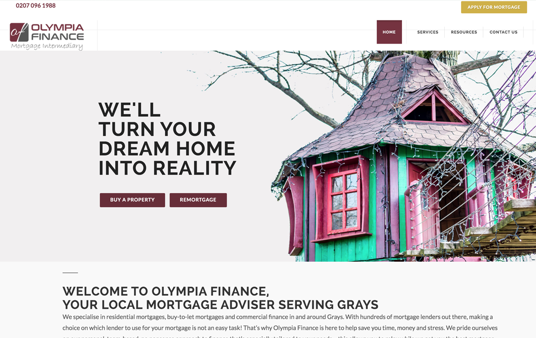Mortgage Adviser Website Design