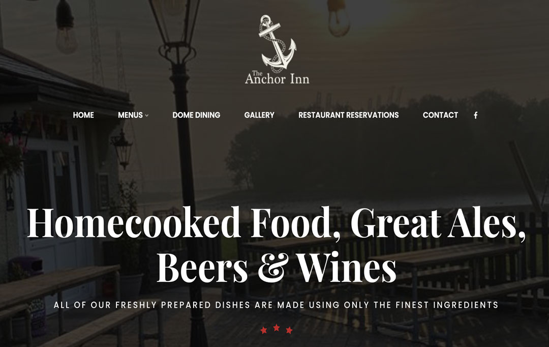 Pub Website Design