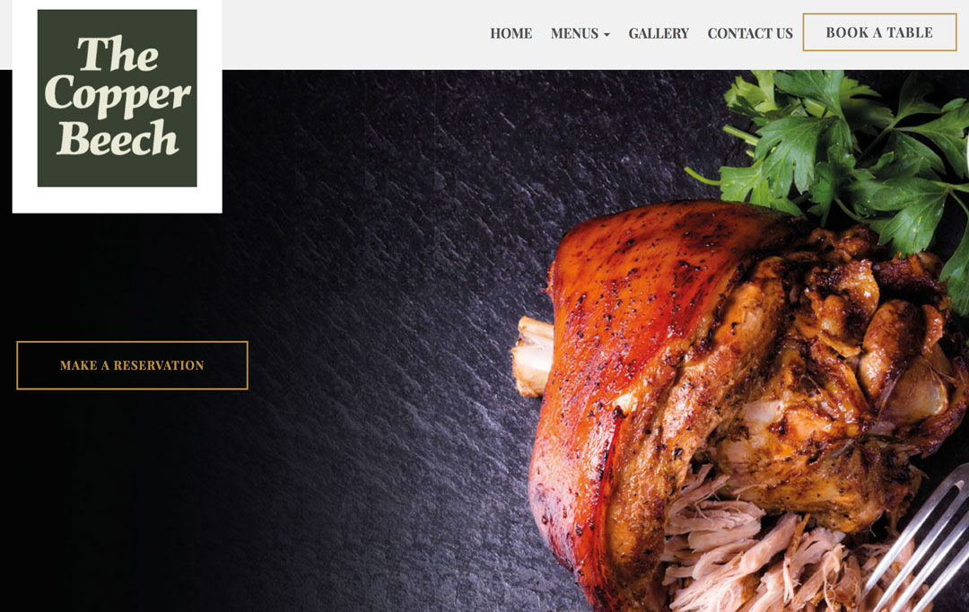 Pub Restuarant Website Design