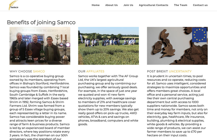 Farmer Website Design