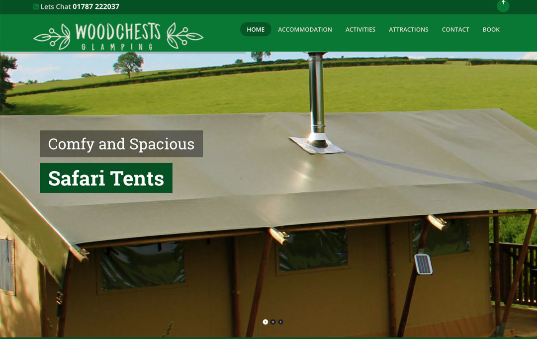 Glamping Website Design