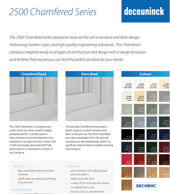 Deceuninck 2500 Datasheet