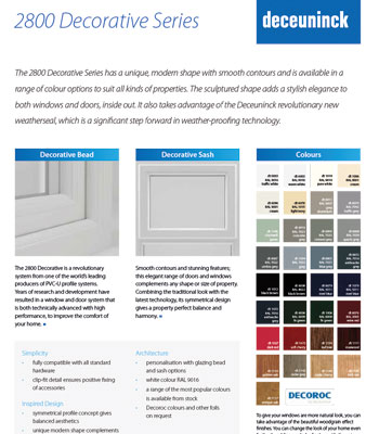 Deceuninck 2800 Datasheet